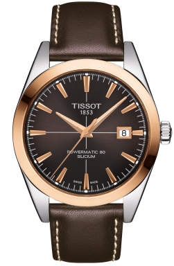 Часы Tissot Gentleman Powermatic 80 Silicium Solid 18K Gold Bezel T927.407.46.291.00