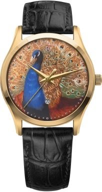 Часы L'Duchen Art Collection D 761.2 - Синий Павлин